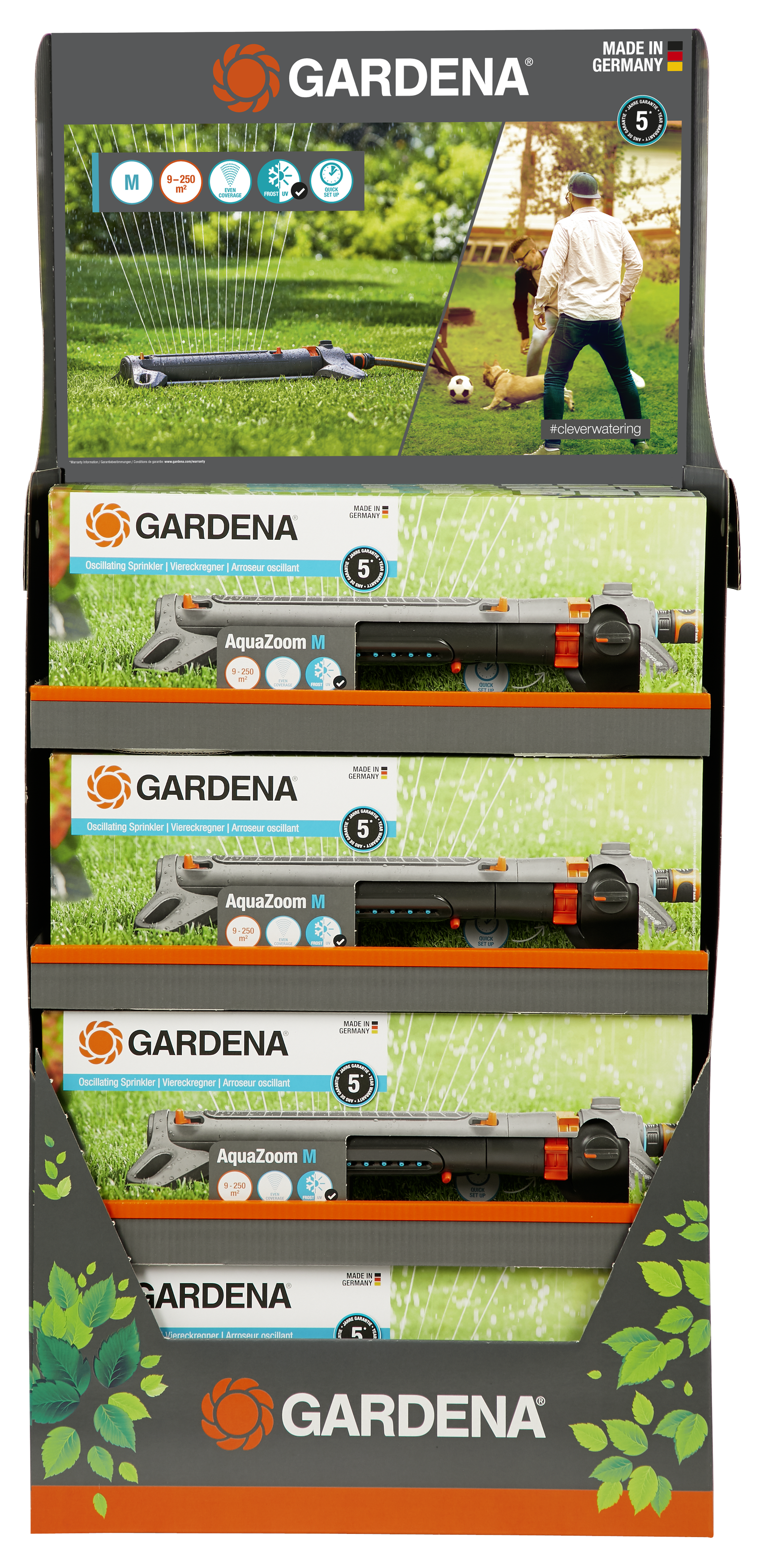 Oscillating Sprinkler AquaZoom M Display