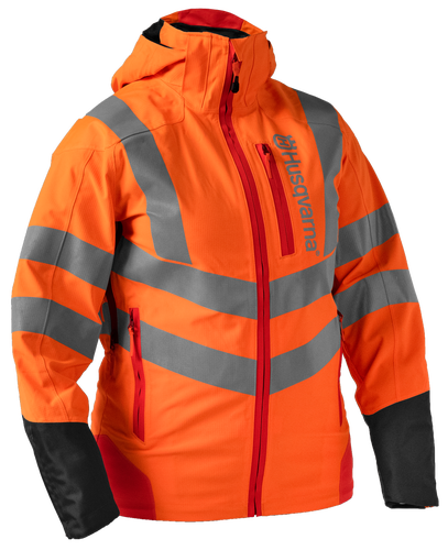 Dames Regenjas met hoge zichtbaarheid, technische ventilatie