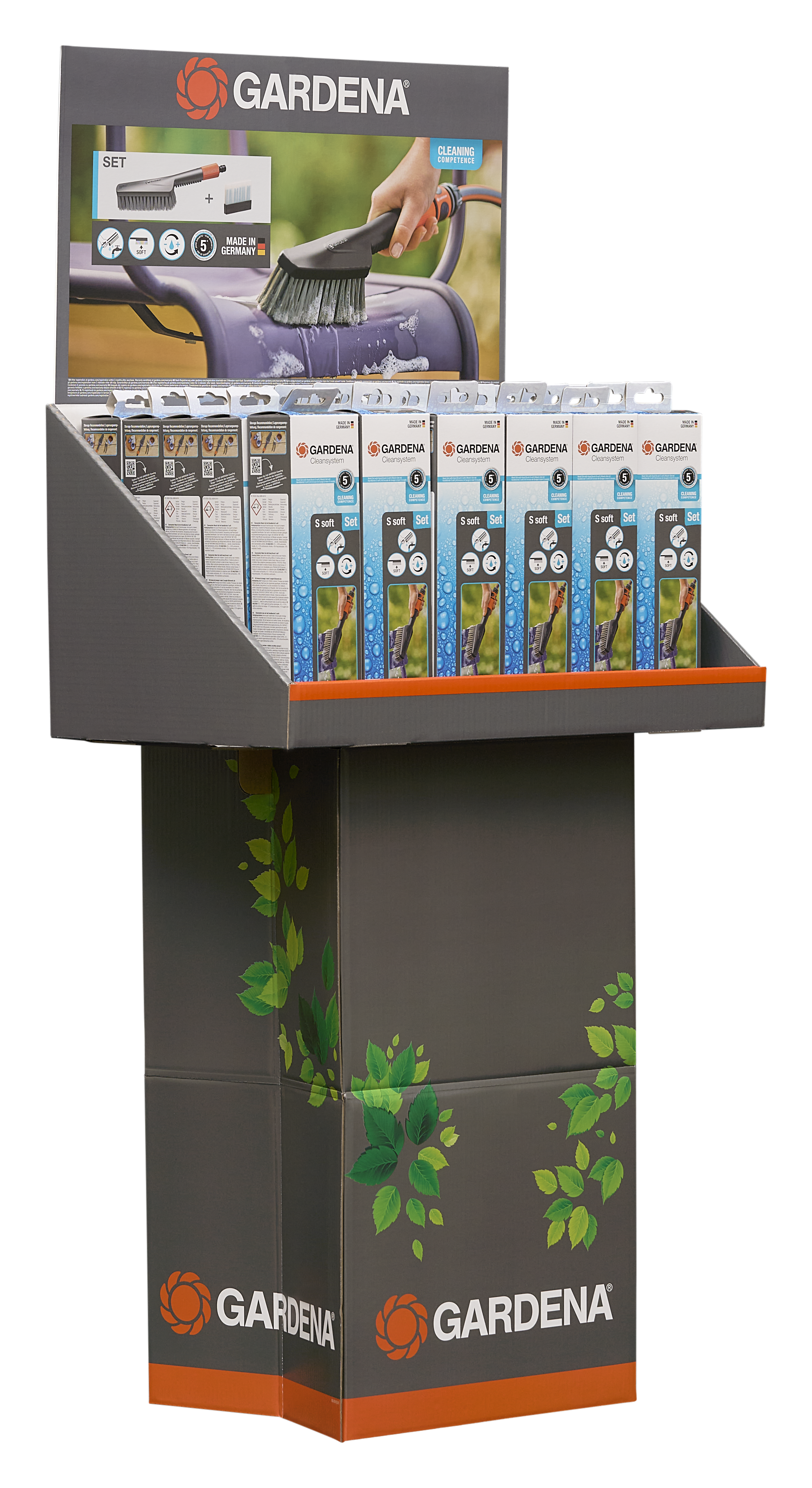 Cleansystem Wash Set with Hand Brush S soft Display