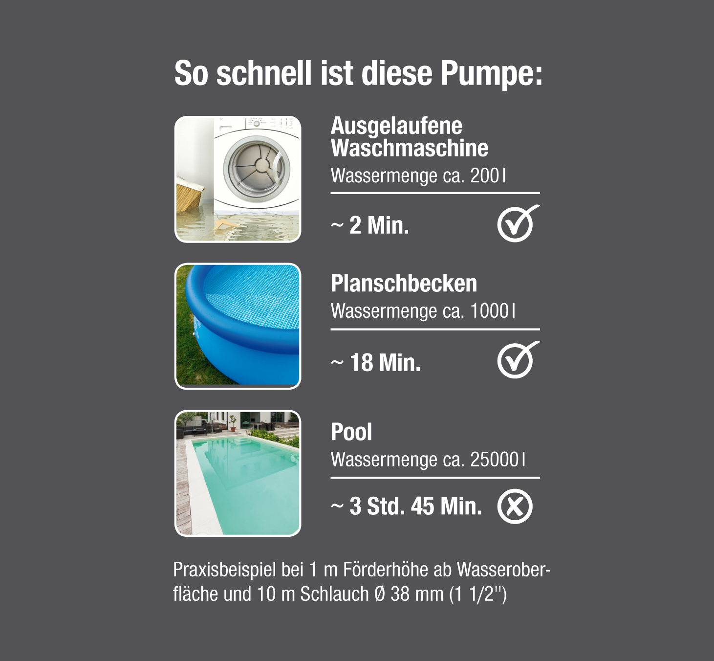 Klarwasser-Tauchpumpe 9000