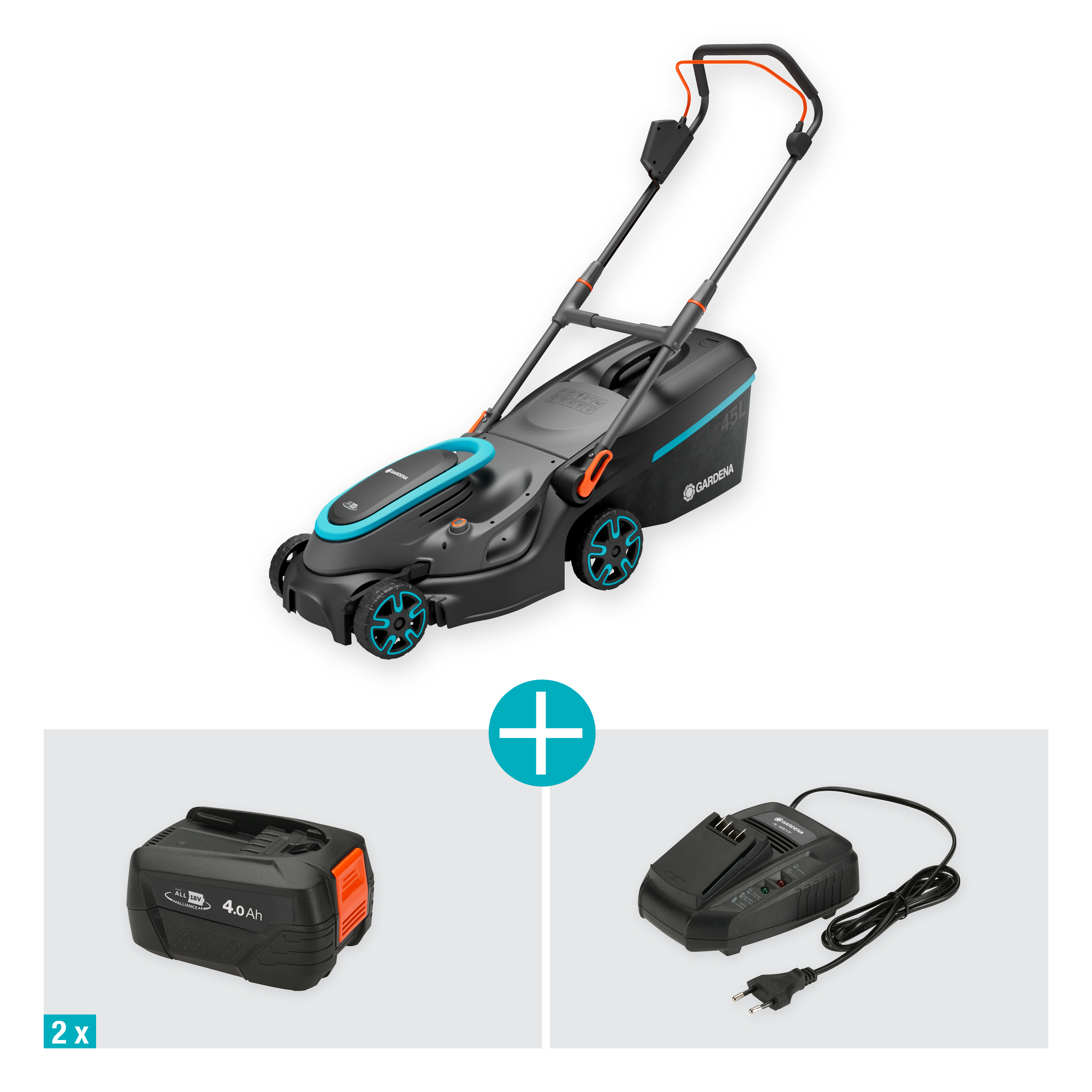 Tondeuse PowerMax 37/36V P4A- Kit pr&ecirc;t &agrave; l'emploi