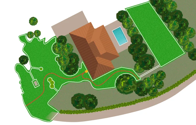 Automower installation with secondary area