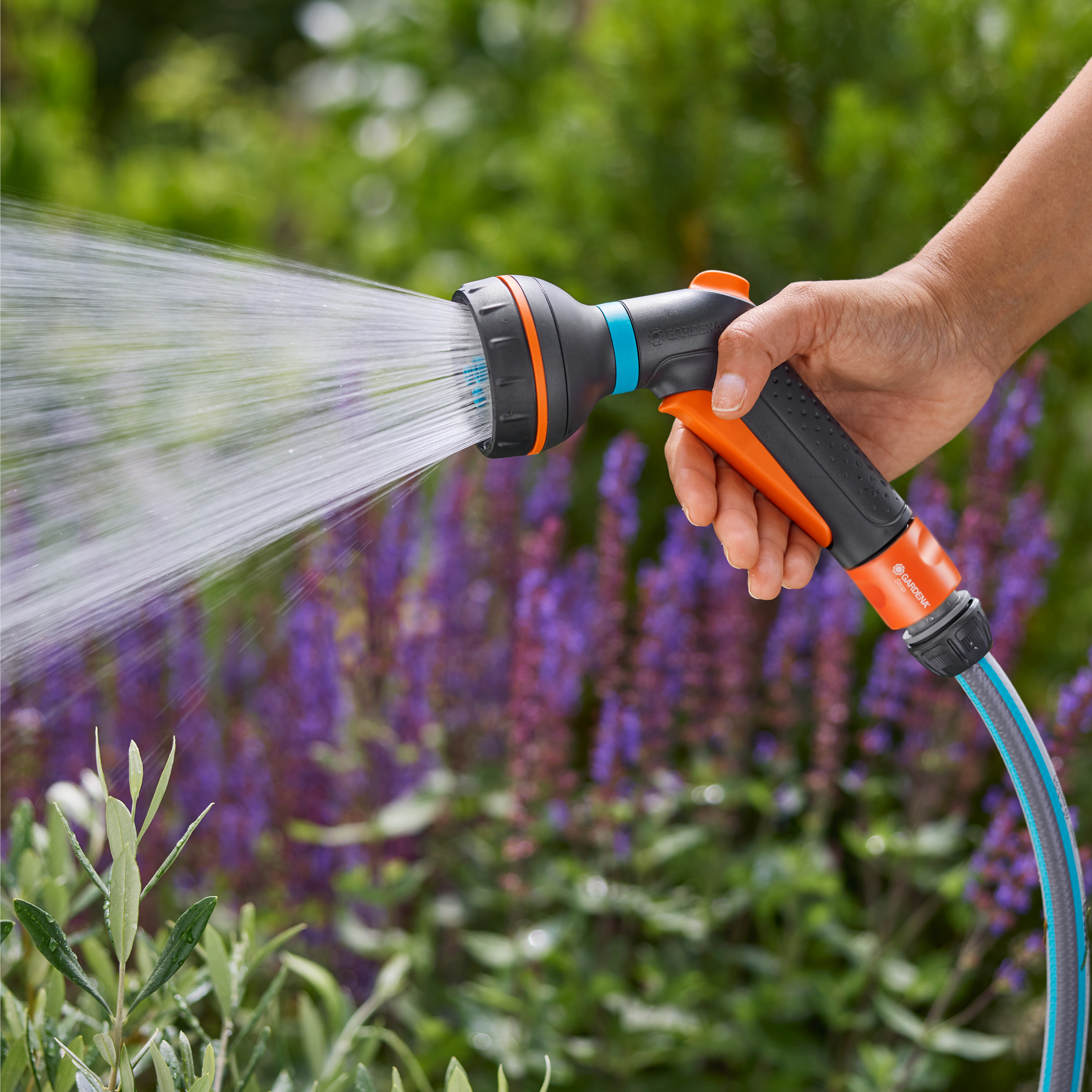 Pistolet d&rsquo;arrosage multi-applications Classic + raccord Aquastop, Pistolets d'arrosage