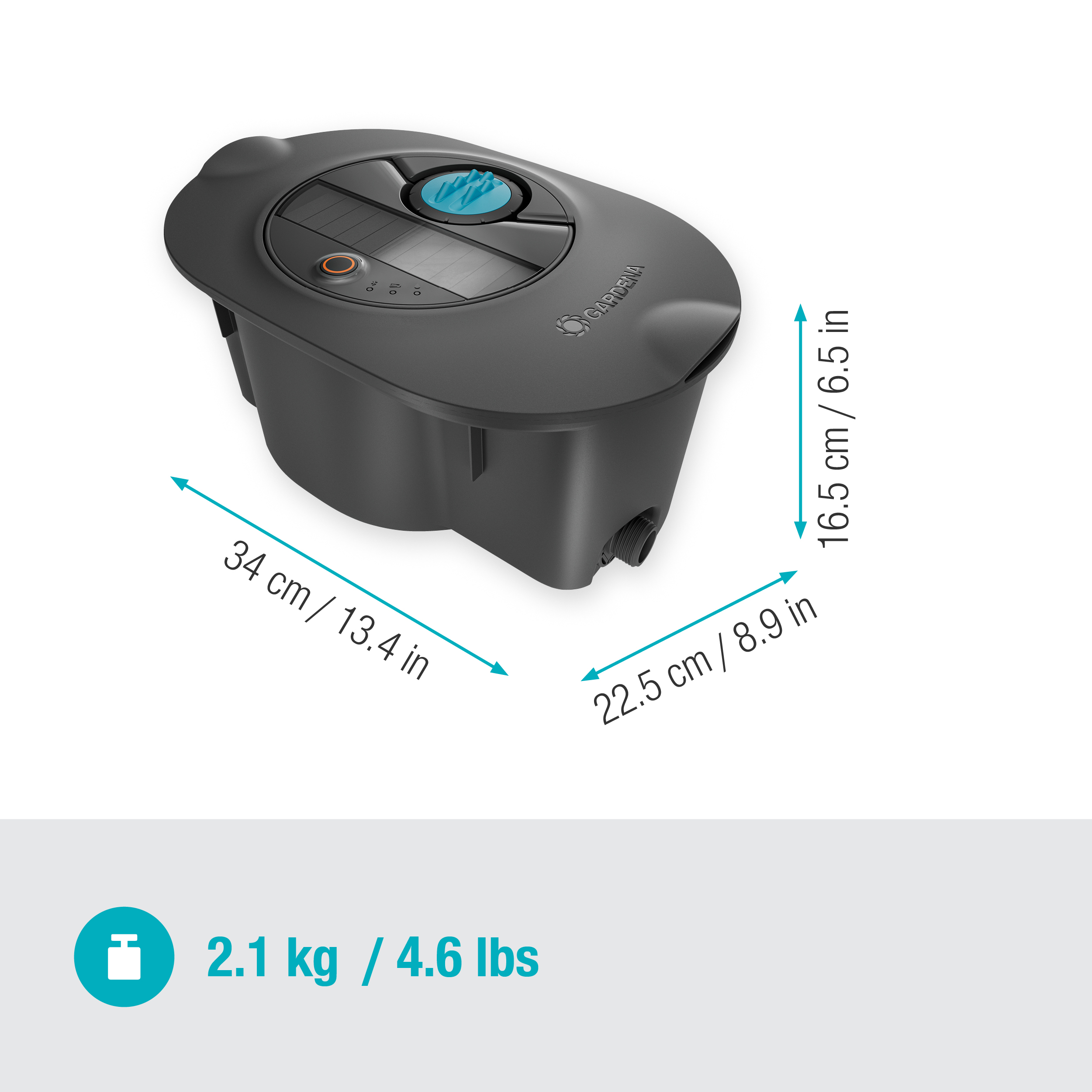 Set di irrigazione per prato AquaPrecise Pipeline, Interrato, Energia solare