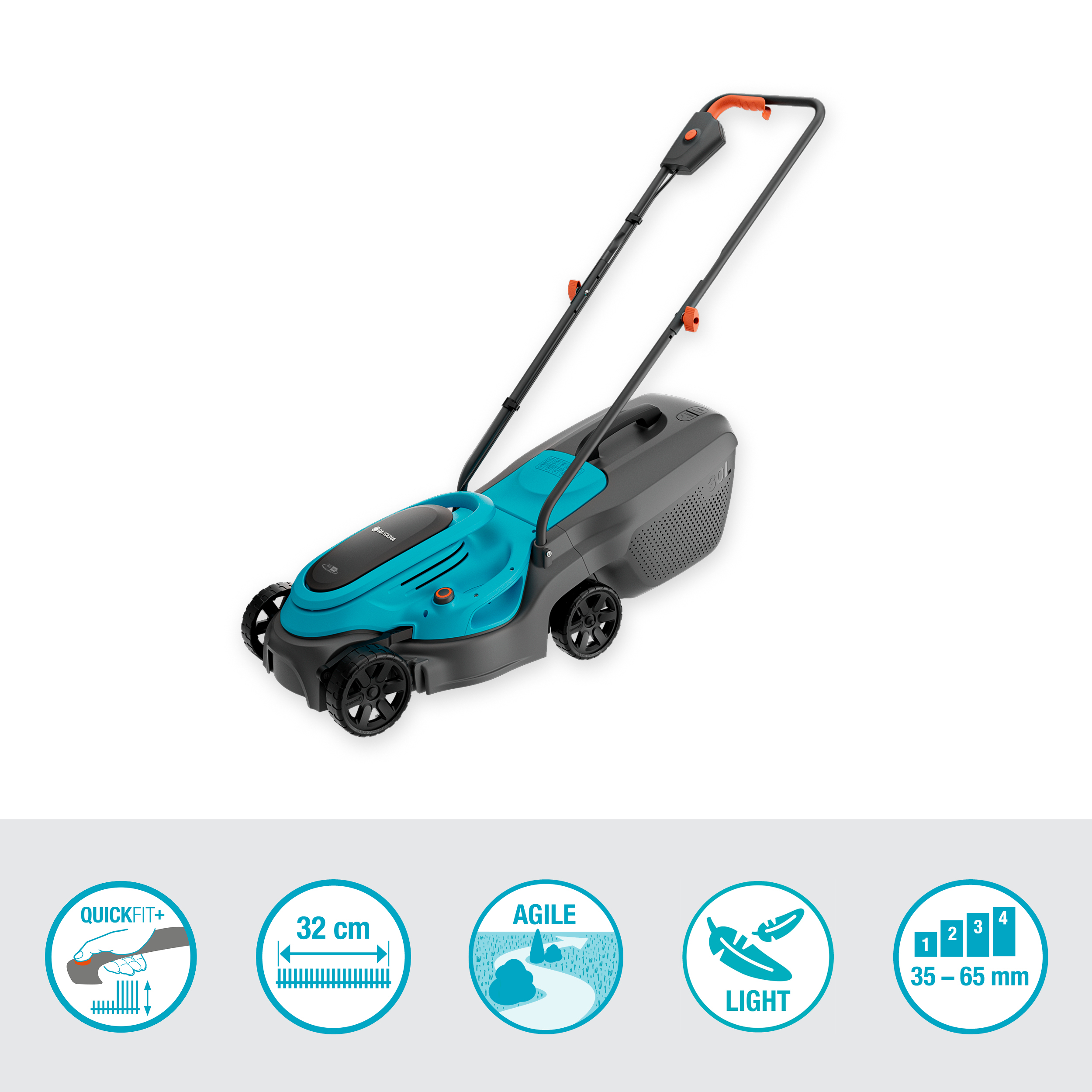 Grasmaaier EasyMax 32/18V Solo, hoge prestaties