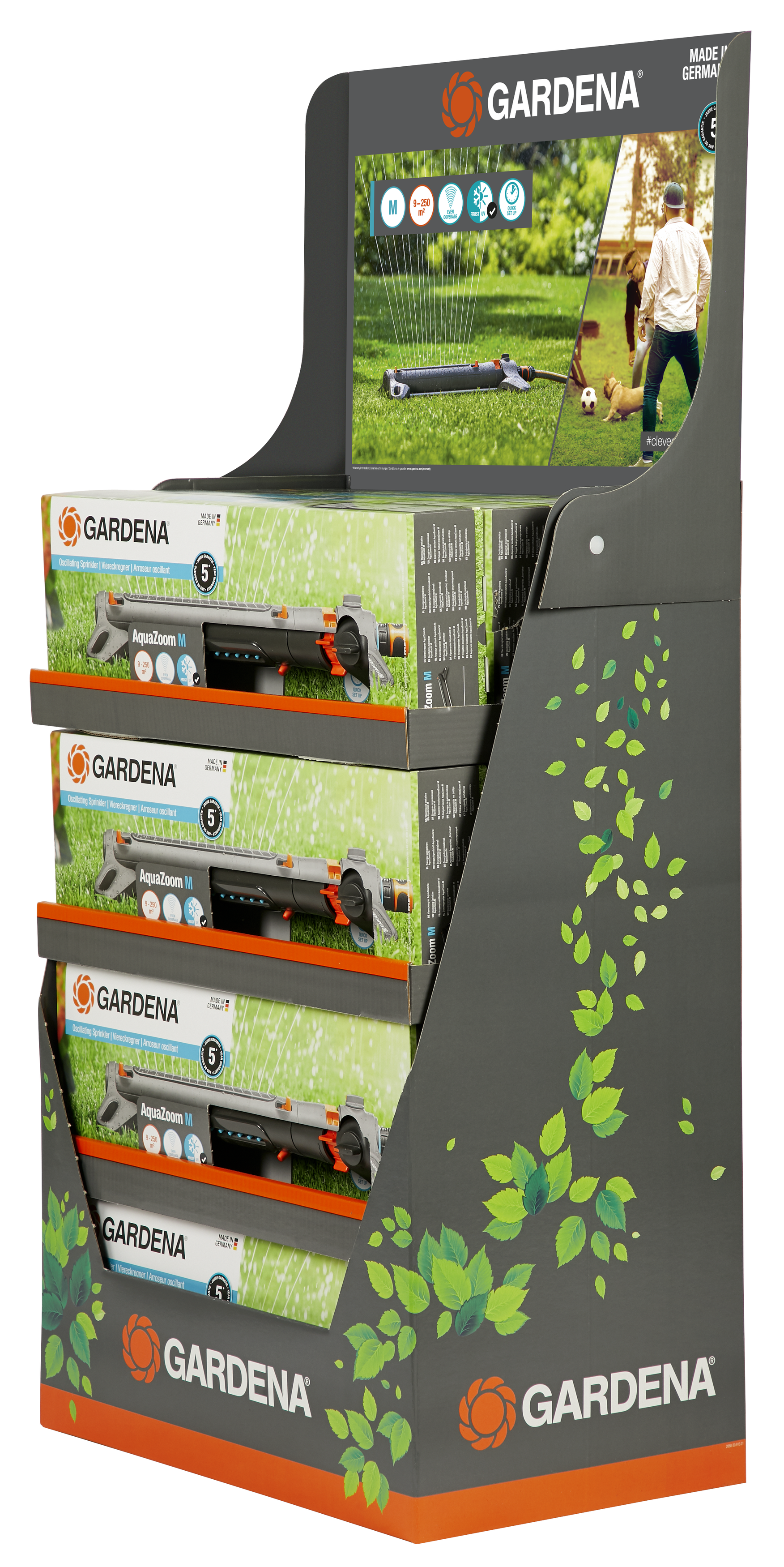 Oscillating Sprinkler AquaZoom M Display