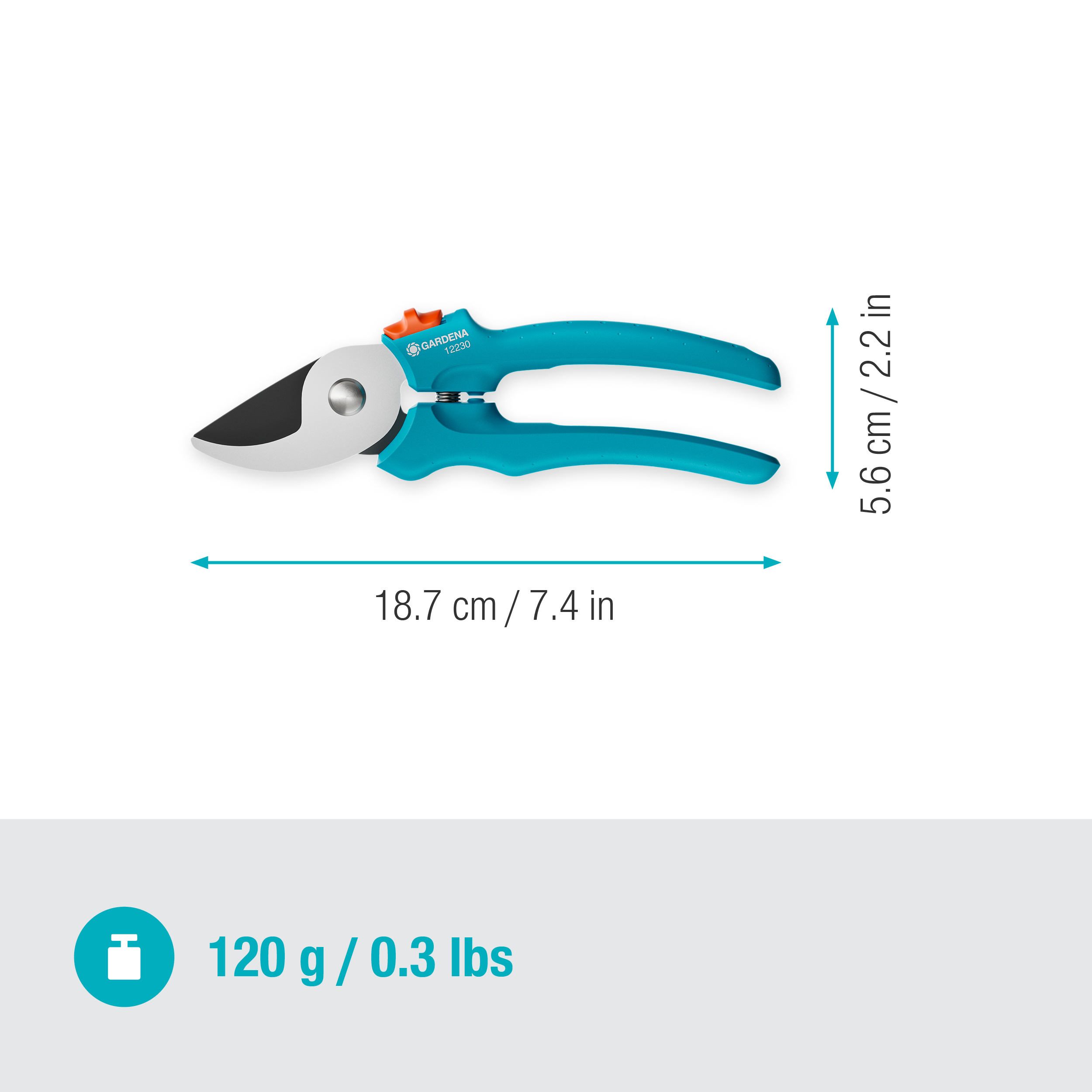 Snoeischaar EasyCut, bypass-snede, tuinsnoeischaar, 20 mm snoeidiameter