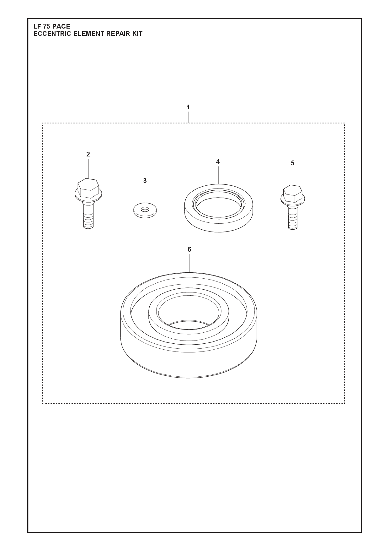 ECCENTRIC ELEMENT REPAIR KIT diagram