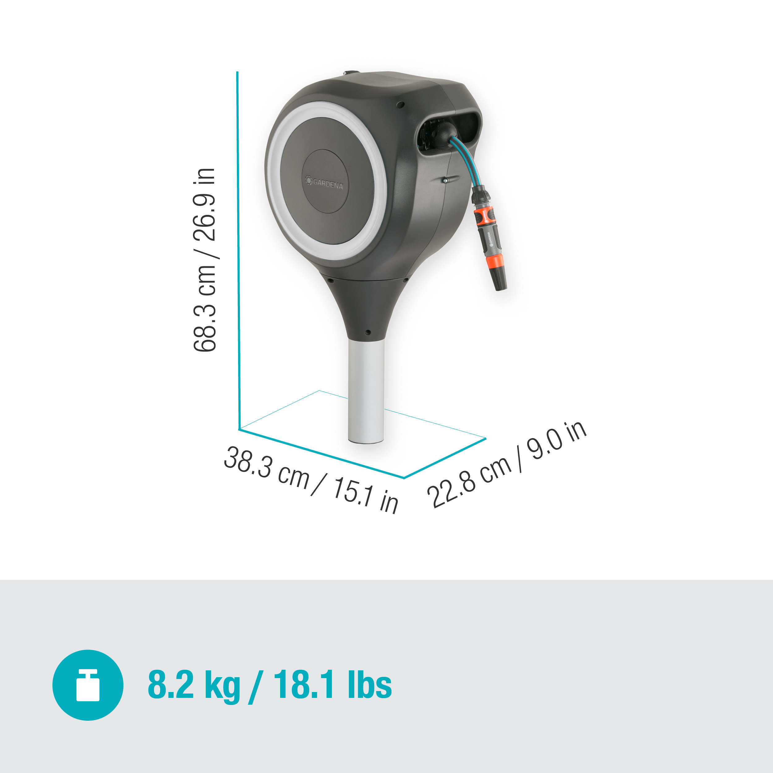 Garden Hose Box RollUp S