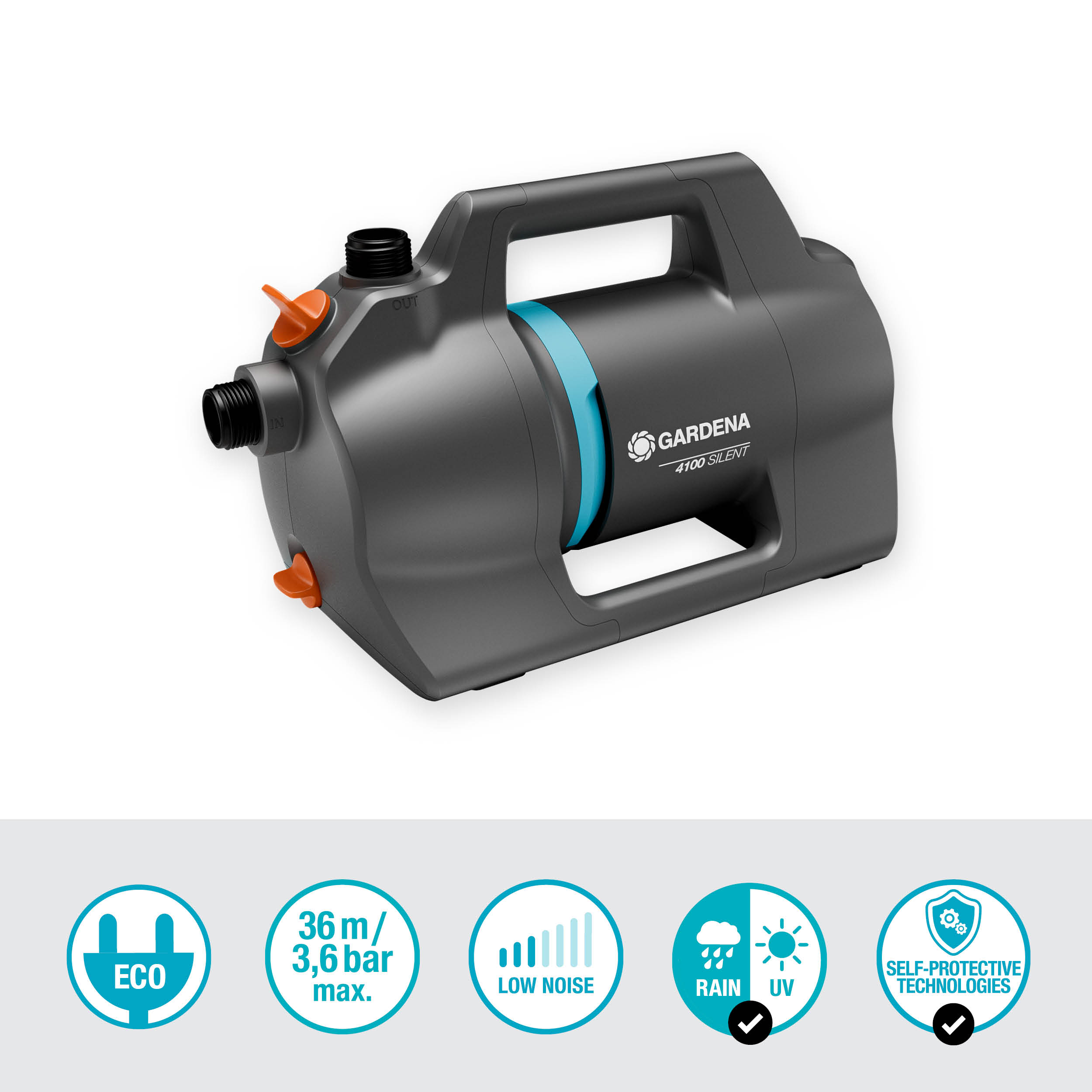 Conjunto bomba de jardim 4100 Silent