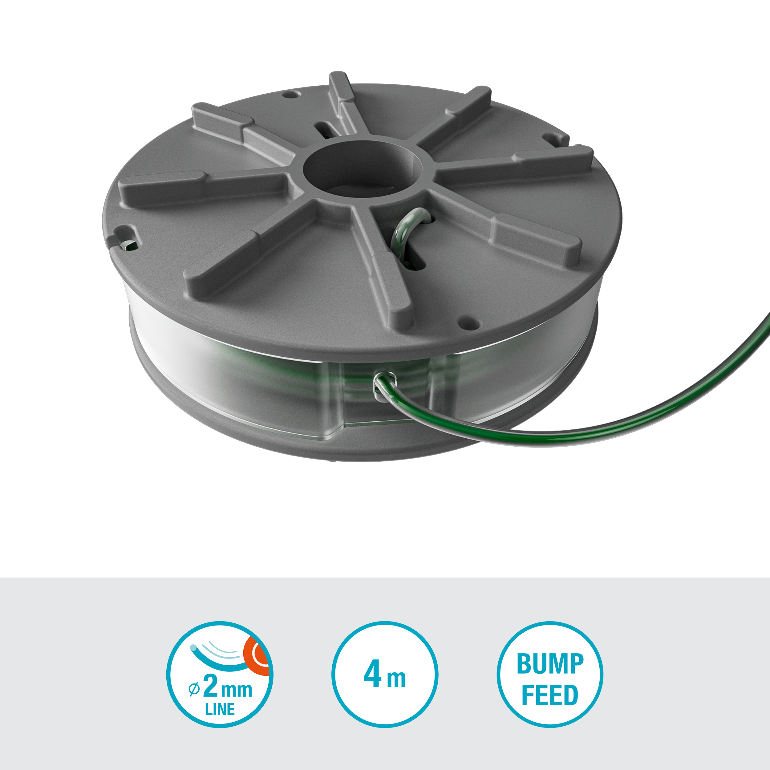 Ersatzfadenspule 2,0 mm f&uuml;r PowerTrim