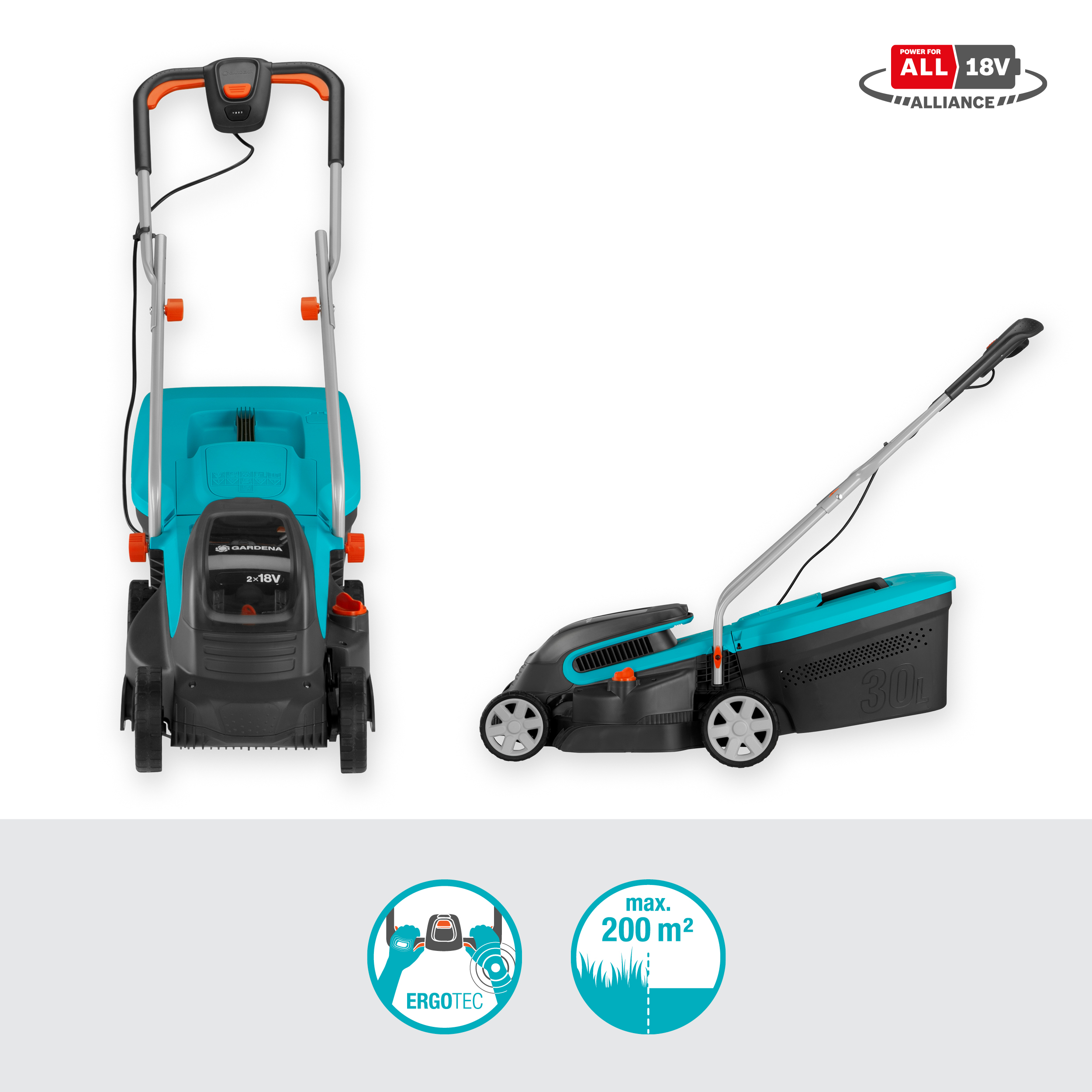 Akumuliatorinė vejapjovė PowerMax&trade; 32/36V P4A