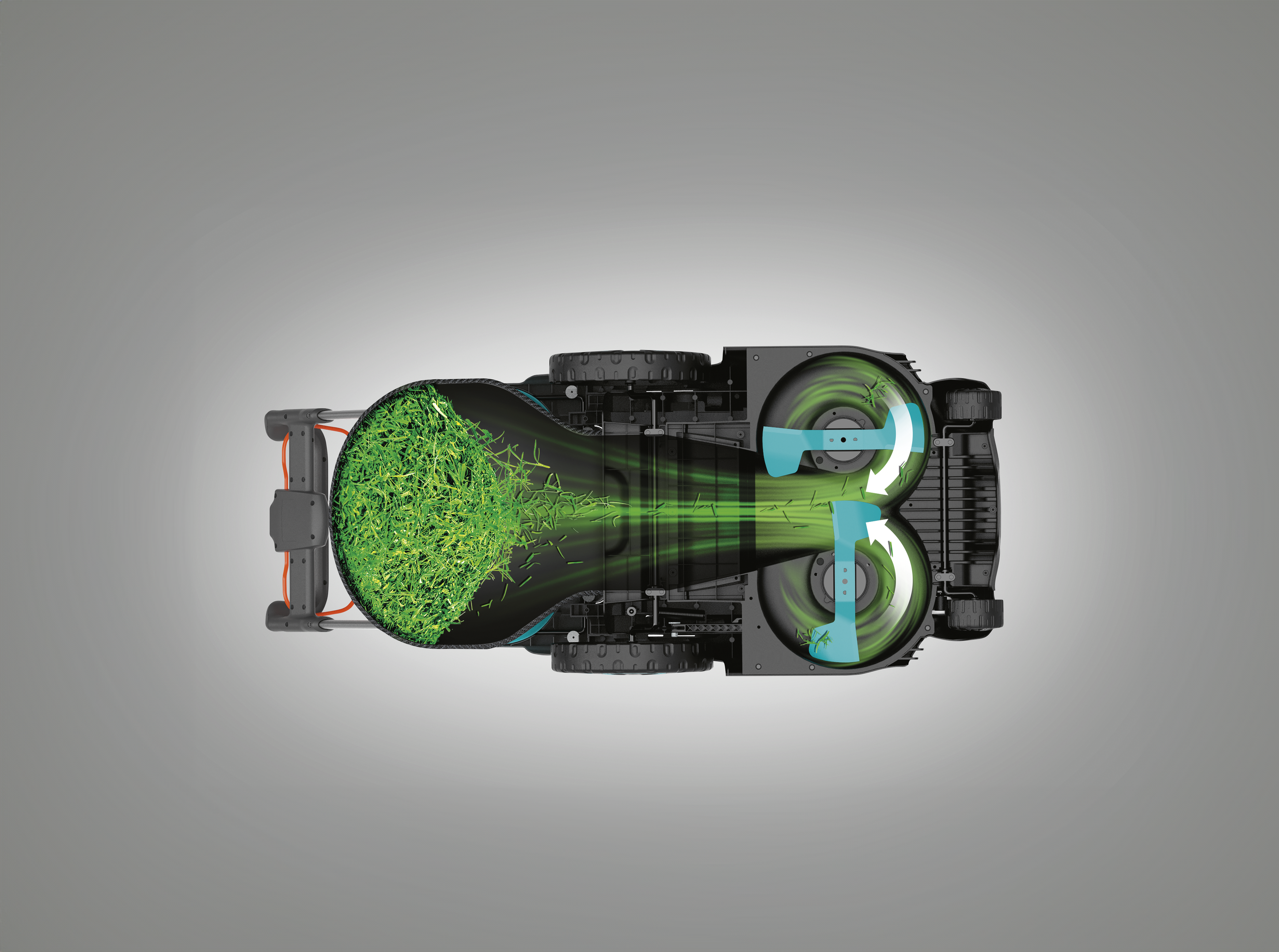 PowerMax Duo 46/36V P4A akkumul&aacute;toros fűny&iacute;r&oacute; akkumul&aacute;torral (2,5 Ah)