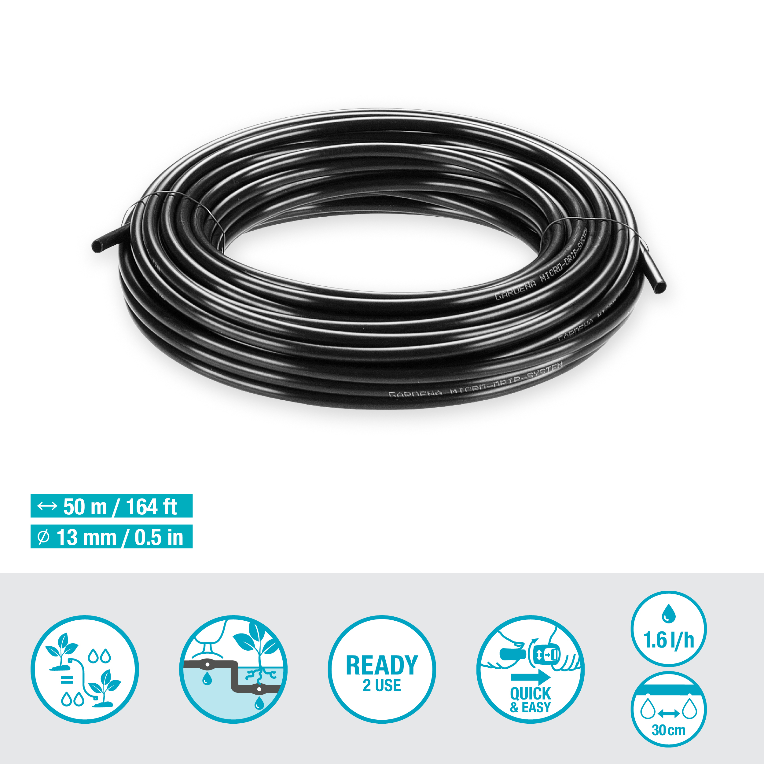 F&ouml;ld alatti csepegtető cső (50 m)