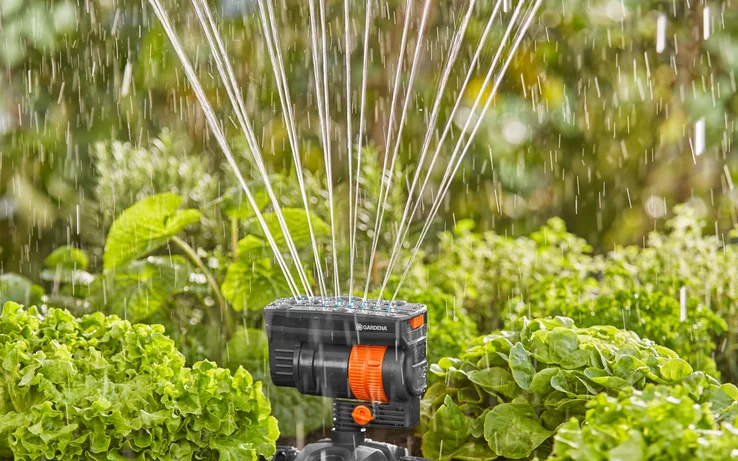 Gardena Irrigatore oscillante Aqua s 90 mq - Max. 220 mq Gardena Irrigatore oscillante Aqua s 90 mq - Max. 220 mq