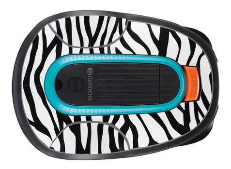 SILENO life Mähroboter Klebefolie - Zebra