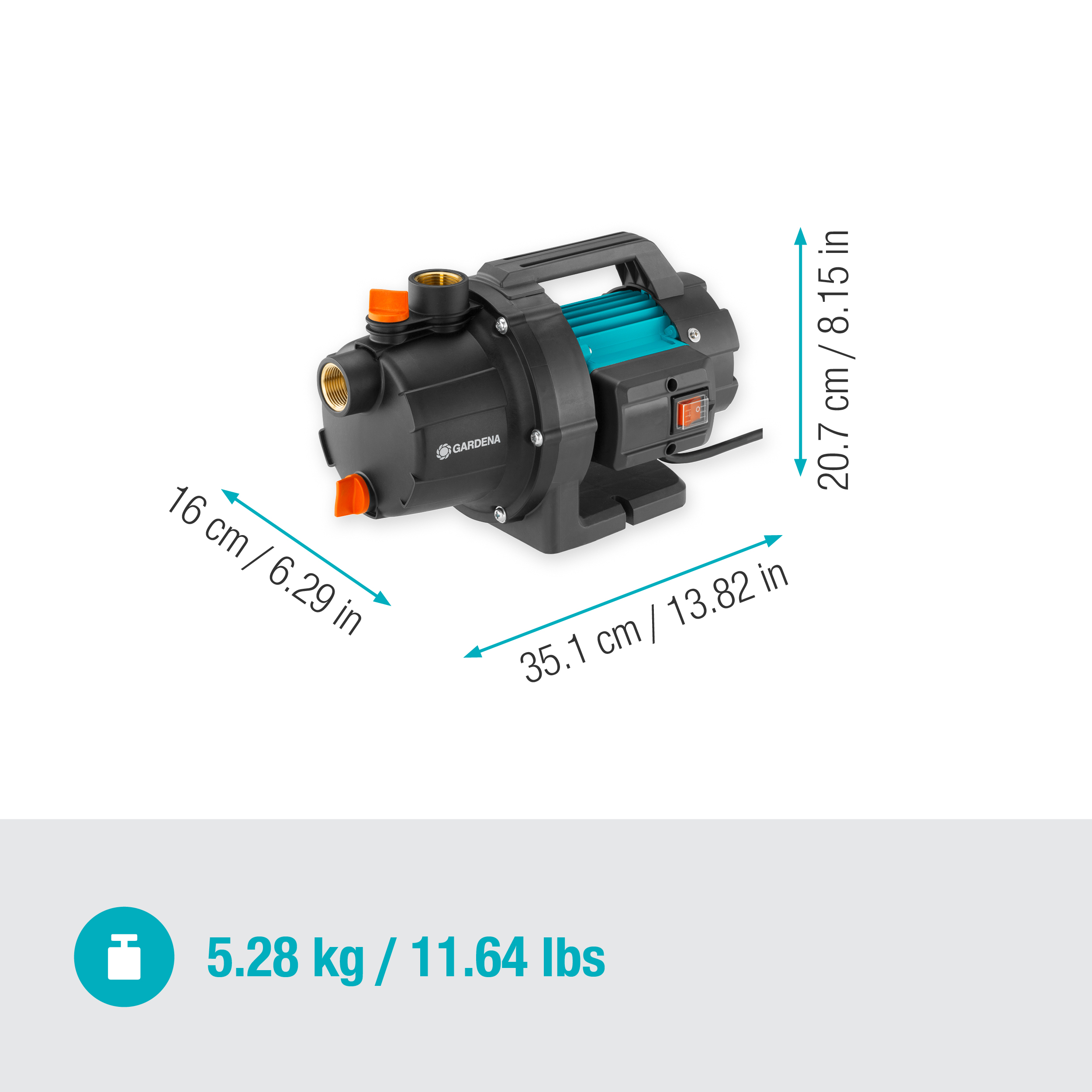 GARDENA dārza sūknis 3000/4 BASIC