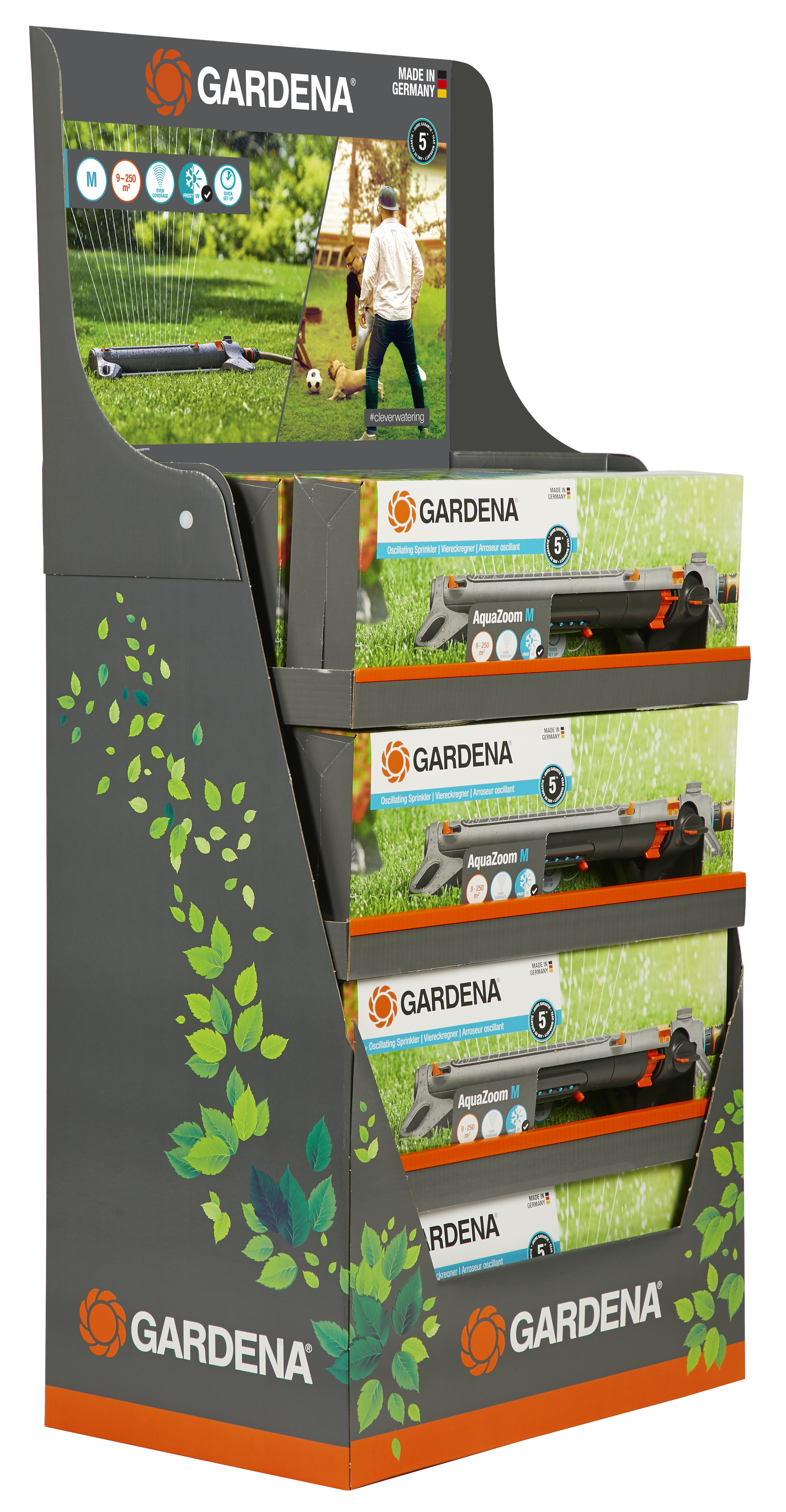Oscillating Sprinkler AquaZoom M Display