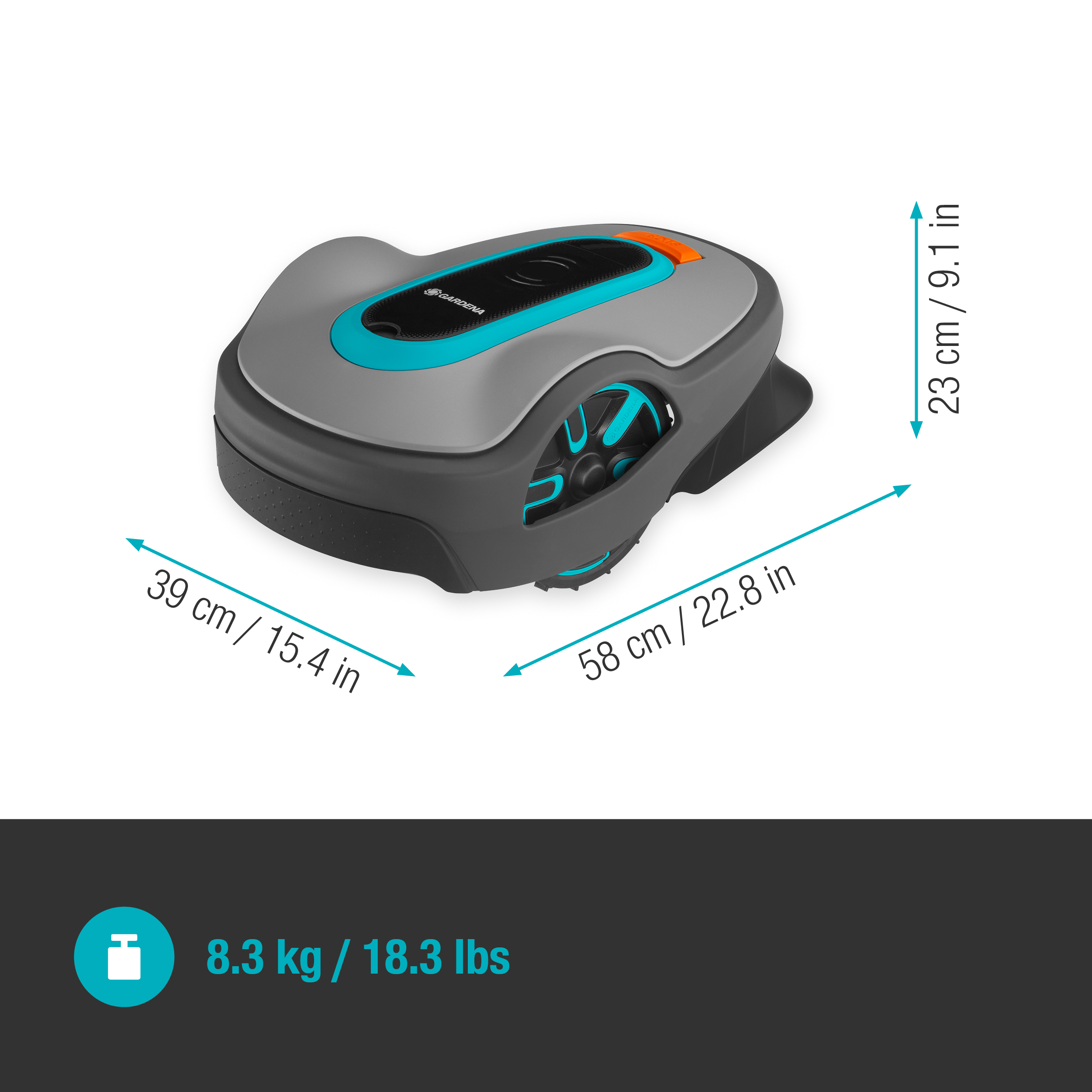 Robotic mower SILENO life, 750 m&sup2;