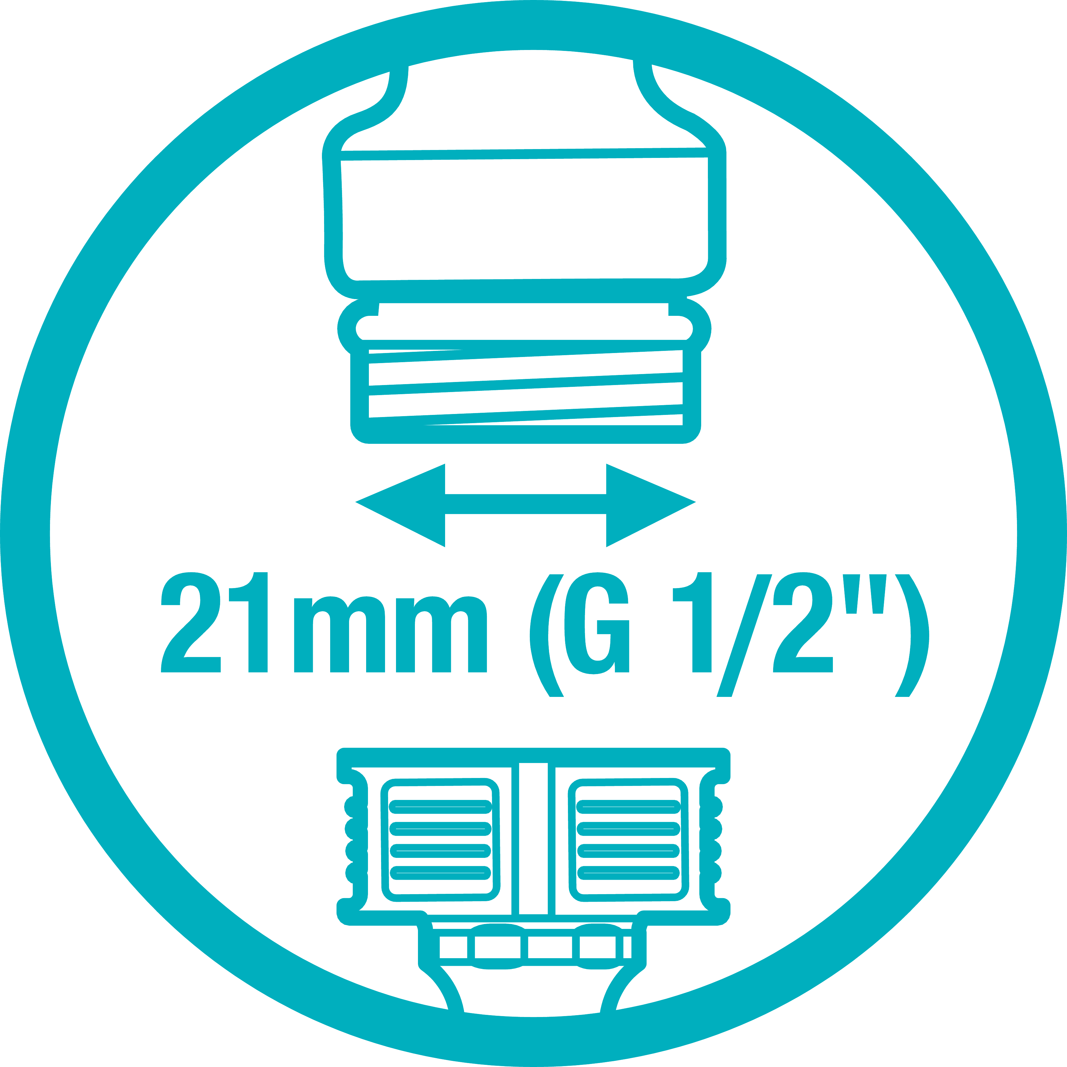 Штуцер із внутрішньою різьбою G1/2"