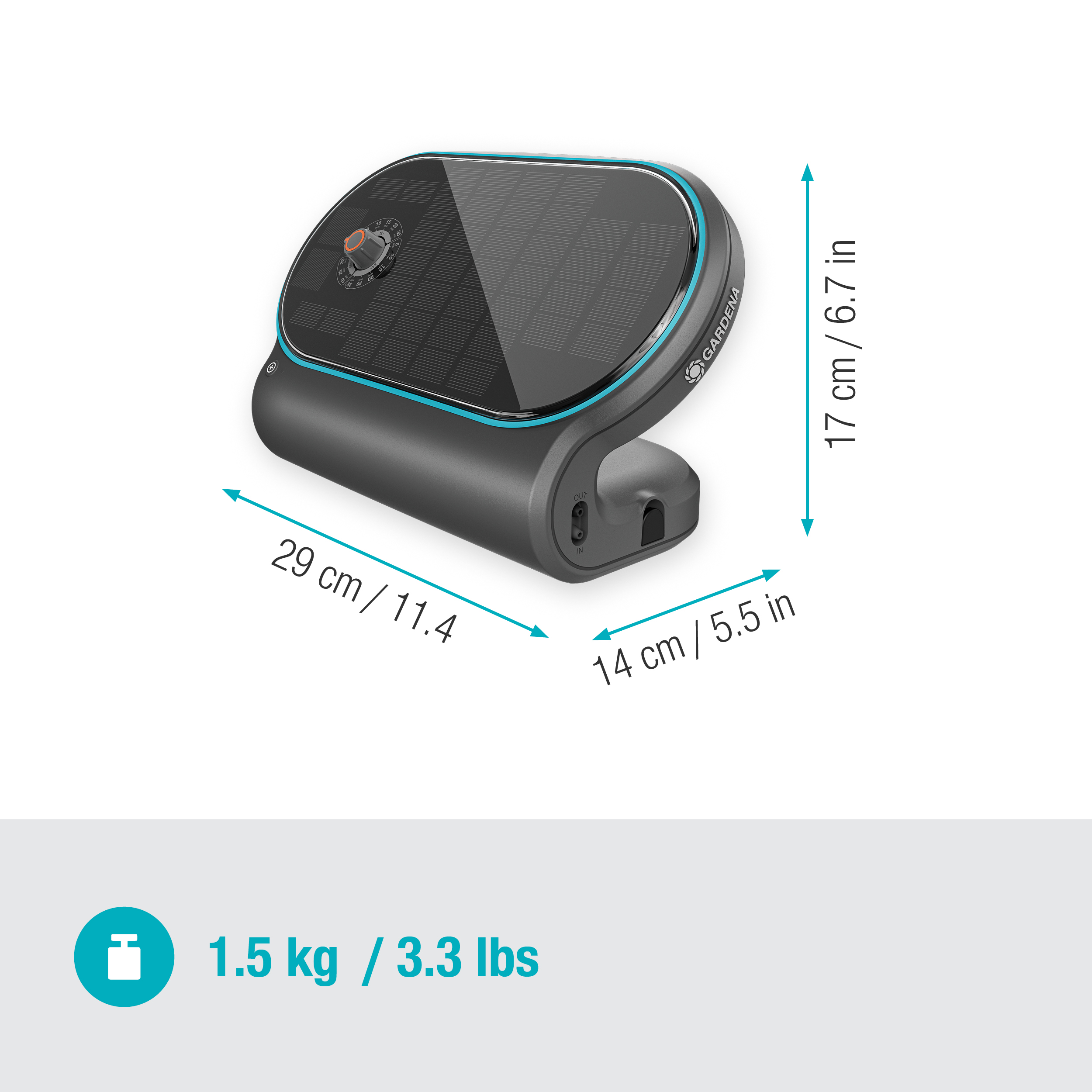 Solar-powered irrigation AquaBloom L Set, automatic irrigation system