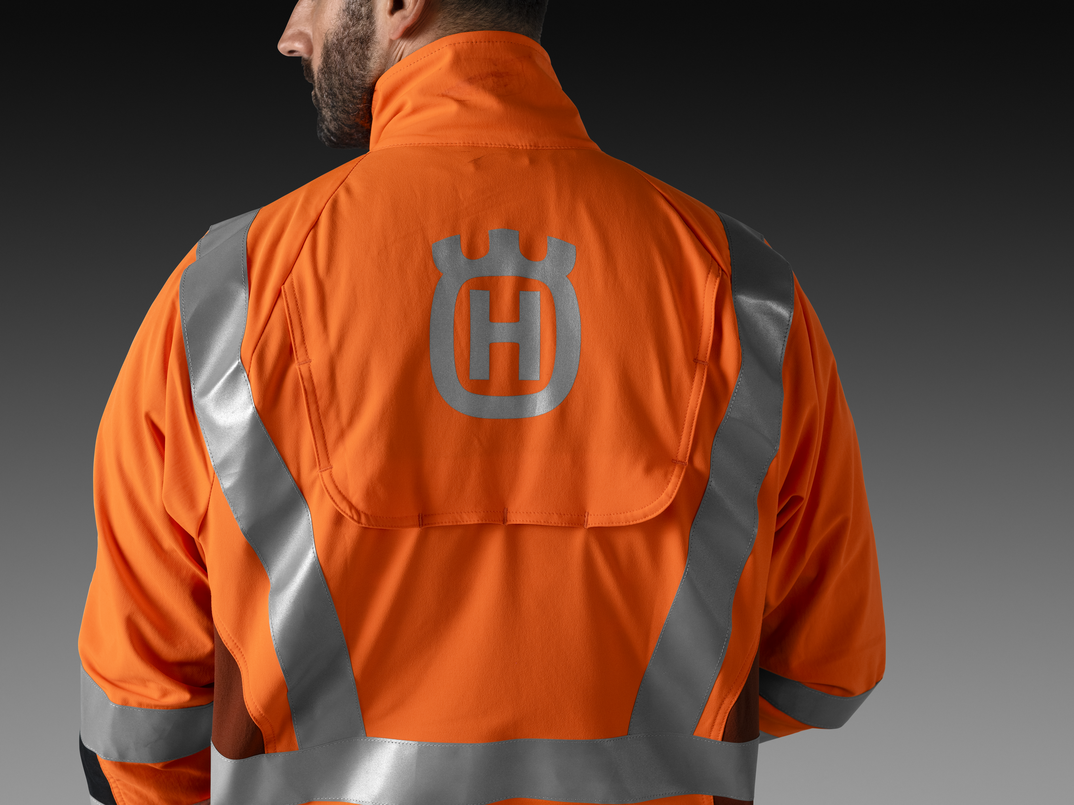 Stretchstof op de bovenrug