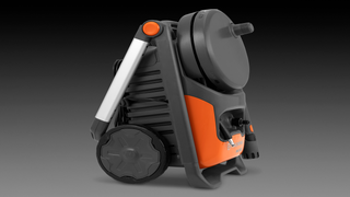 Pressure washer foldable handle