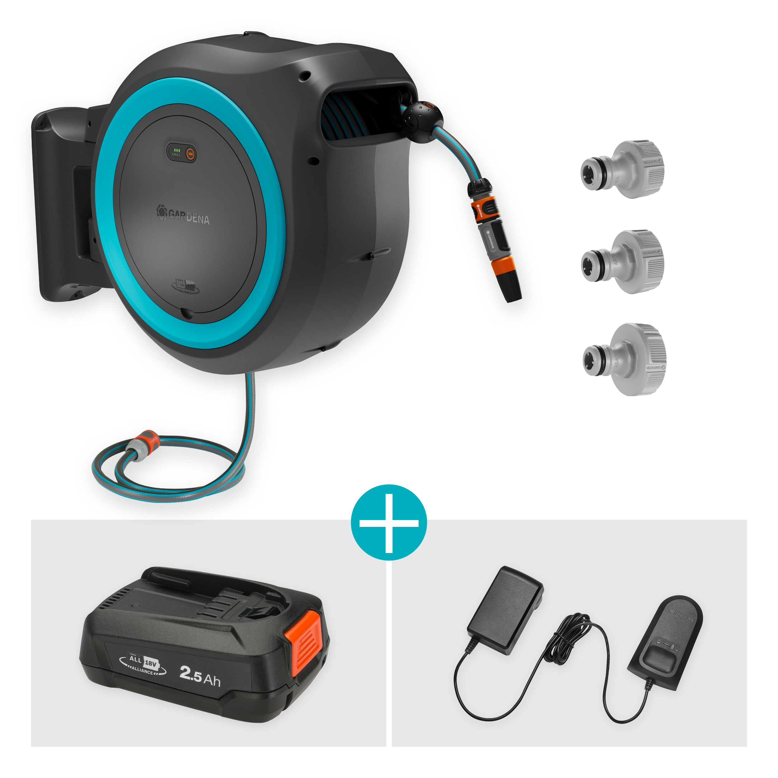 Juhtmevaba PowerRoll XL 35 m komplekt - t&uuml;rkiis